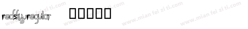 RedSky Regular字体转换